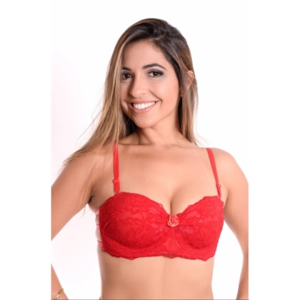 Sutiã Strappy Bra Três tiras frente em Renda Natacha Sutiã Strappy Bra Três tiras frente em Renda Natacha