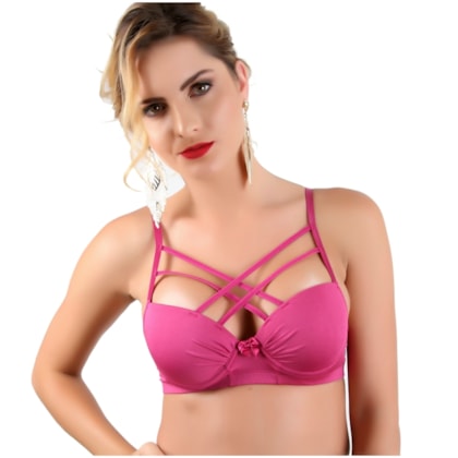 Sutiã Strappy Duas tiras com Sustentação e aro | Estella