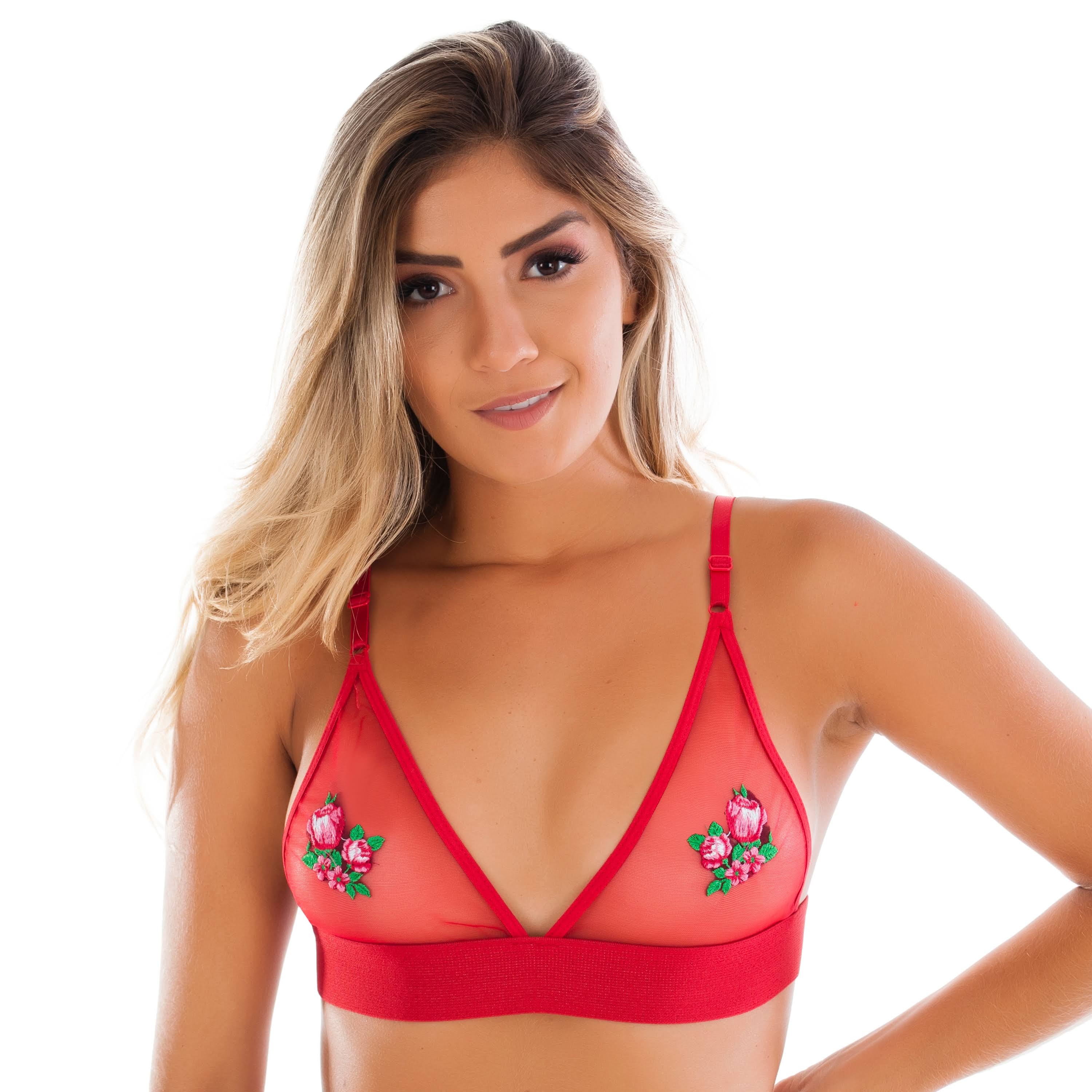 Sutiã Transparente sem Bojo Tapa Mamilo