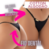 Tanga com Regulagem Cotton Algodão Fio dental | Calcinha Mel