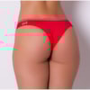 Tanga em Poliamida e Renda com Detalhe de Poá | Bel 1218