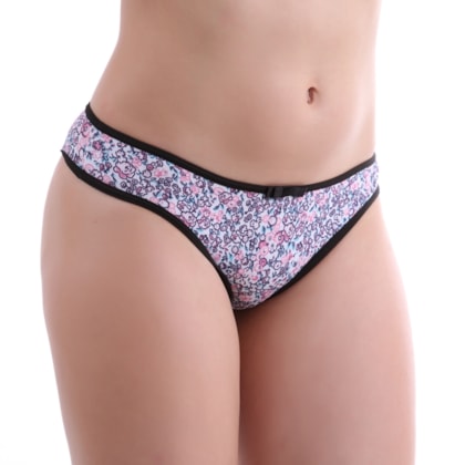 Tanga Fio Básica Estampada | 5174 Tanga Fio Básica Estampada | 5174