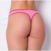Tanga Fio Dental Listradinha com Renda | Amariles 1284