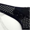Tanga Fio em Poliamida Estampada com Renda | Ritinha 1245