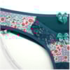 Tanga Fio em Poliamida Estampada com Renda | Ritinha 1245
