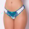 Tanga Fio em Poliamida Estampada com Renda | Ritinha 1245