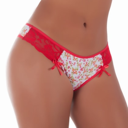 Tangão de Algodão com laterais em renda | Germana Tangão de Algodão com laterais em renda | Germana