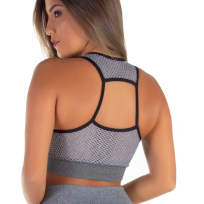 Top Fitness Com Bojo e Telinha nas Costas | Tela 1625 Top Fitness Com Bojo e Telinha nas Costas | Tela 1625