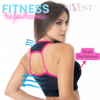 Top Fitness Respiravel Com Bojo Removivel E Telinha Nas Costas | Tela 1625 Top Fitness Respiravel Com Bojo Removivel E Telinha Nas Costas | Tela 1625